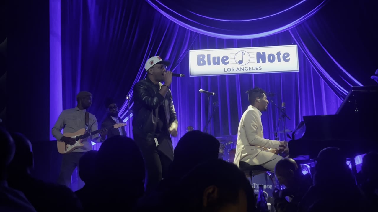 J. Ivy performs at the Blue Note with Jon Batiste on piano
